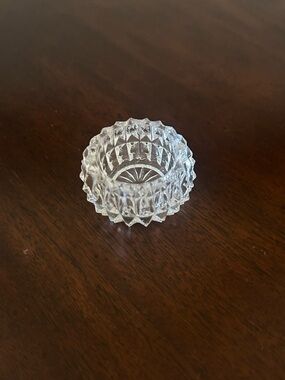 Cut Glass Crystal Vintage Open Salt Dip